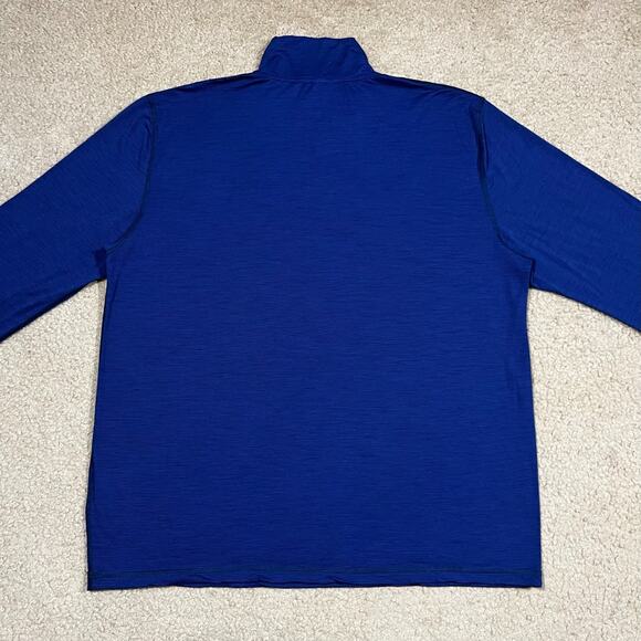 Smartwool Mens NTS 150 Merino Wool 1/4 Zip Top Blue Size XL - Picture 5 of 6